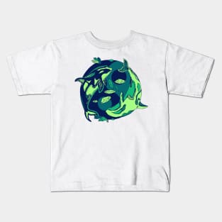 Ngreen Balanced Orca Whales Kids T-Shirt